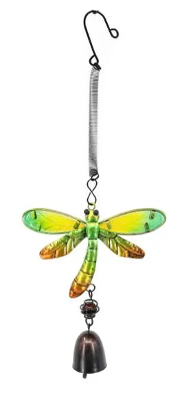 13" Glass & Metal Bouncy Friends Bell Windchime