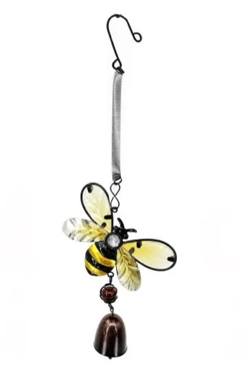 13" Glass & Metal Bouncy Friends Bell Windchime