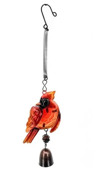 13" Glass & Metal Bouncy Friends Bell Windchime
