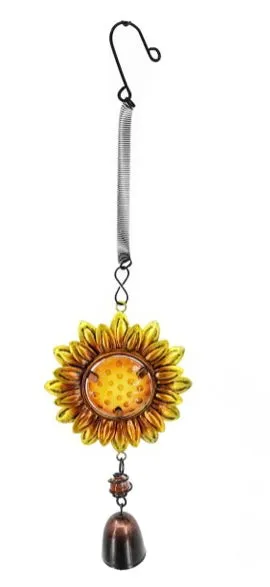 13" Glass & Metal Bouncy Friends Bell Windchime
