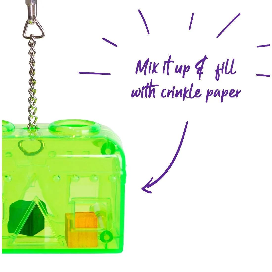 Acrylic Puzzle Box Bird Toy Kazoo