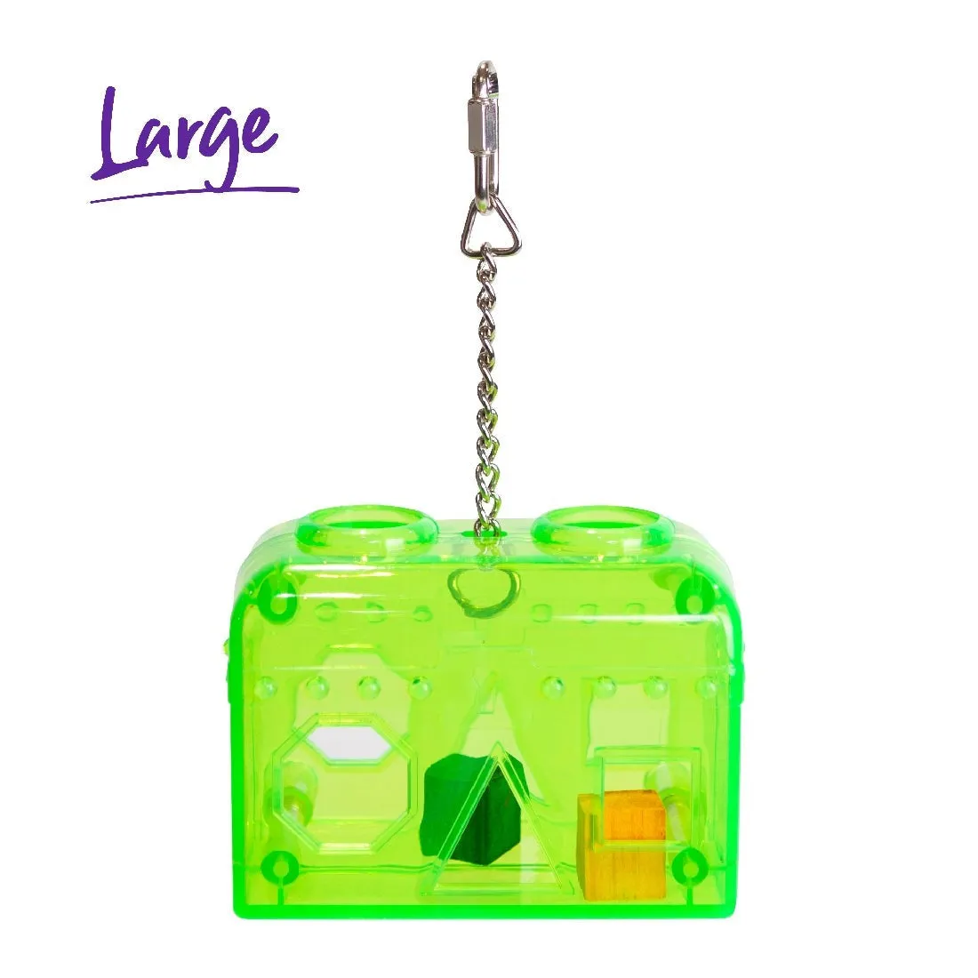 Acrylic Puzzle Box Bird Toy Kazoo