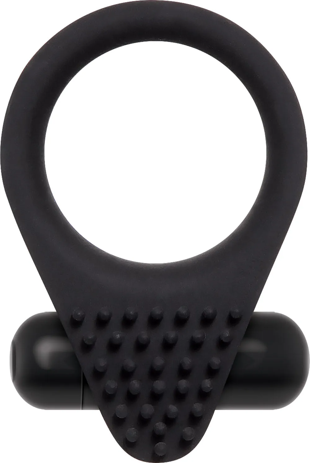 Buzzing Black Knight Vibro Cock Ring for Thrilling Nights