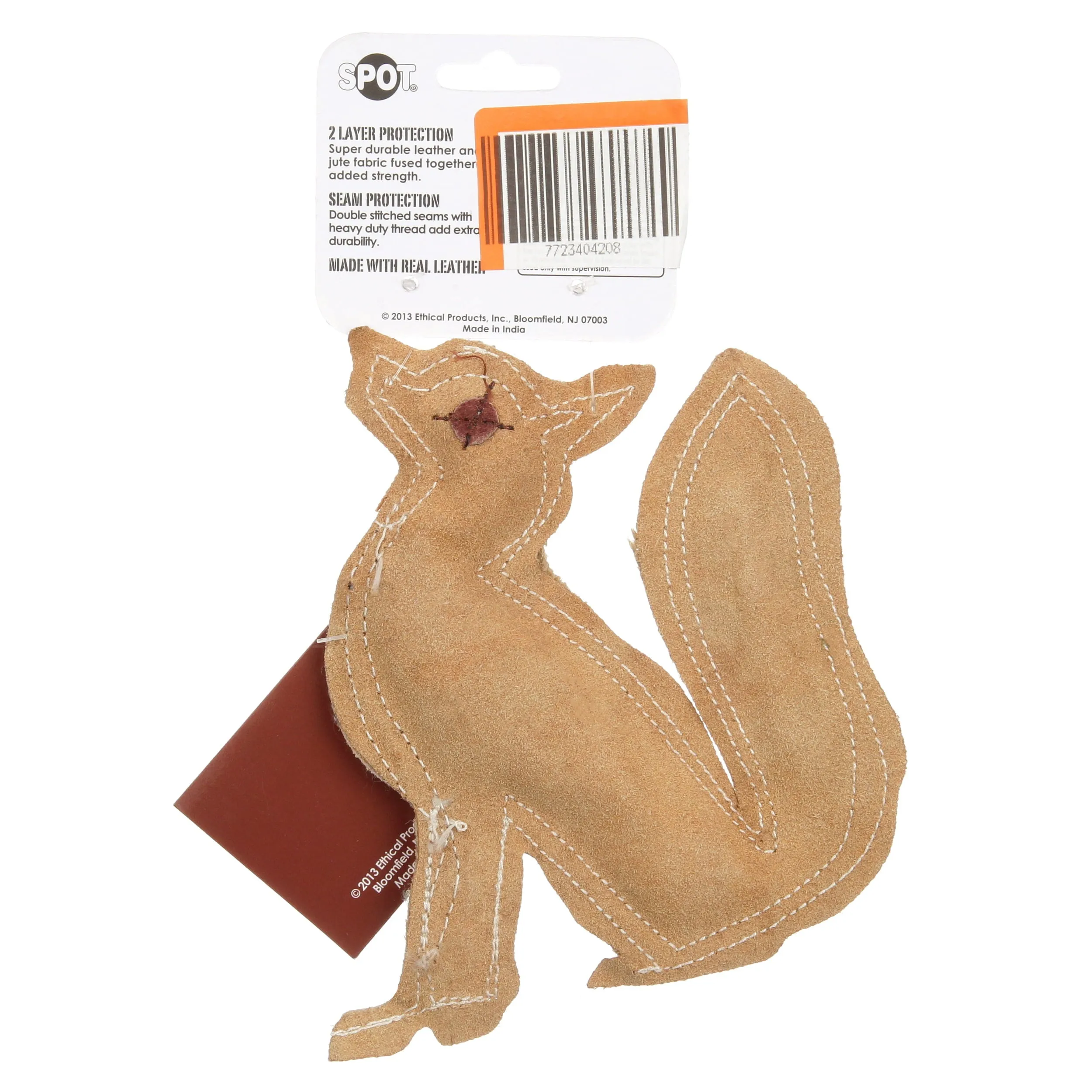 Dura-Fused Durable Leather Fox Dog Toy - Meet Foxy Friend! 🦊🐾