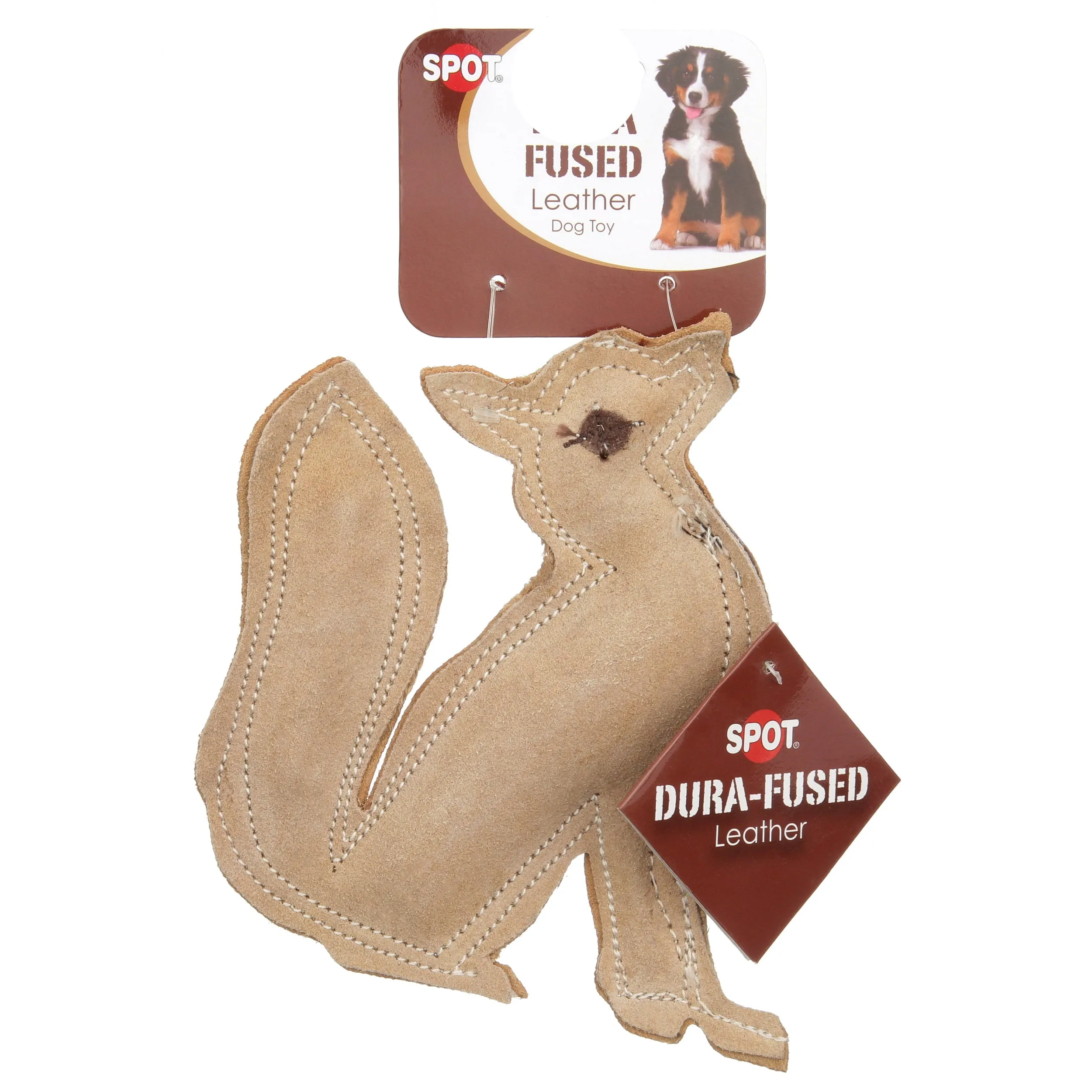 Dura-Fused Durable Leather Fox Dog Toy - Meet Foxy Friend! 🦊🐾