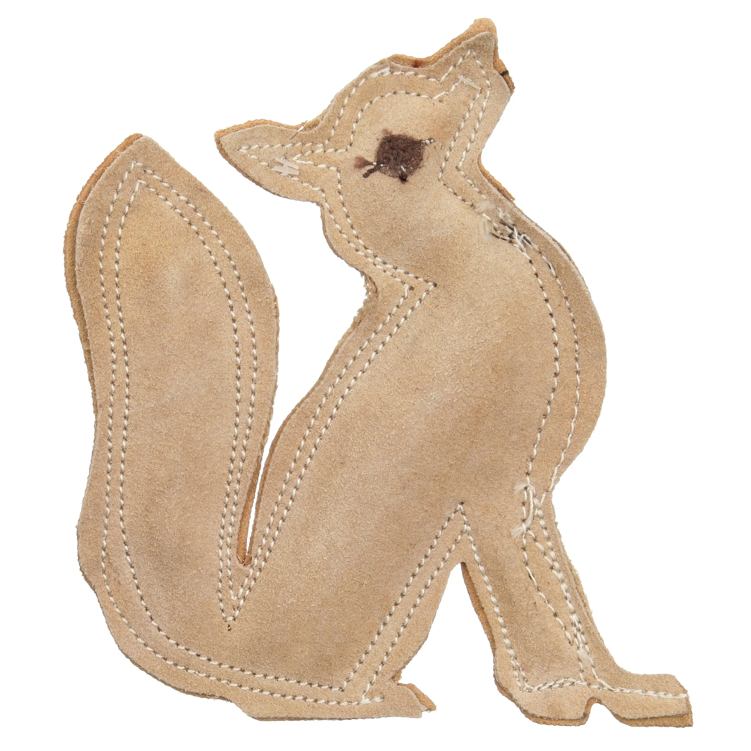 Dura-Fused Durable Leather Fox Dog Toy - Meet Foxy Friend! 🦊🐾