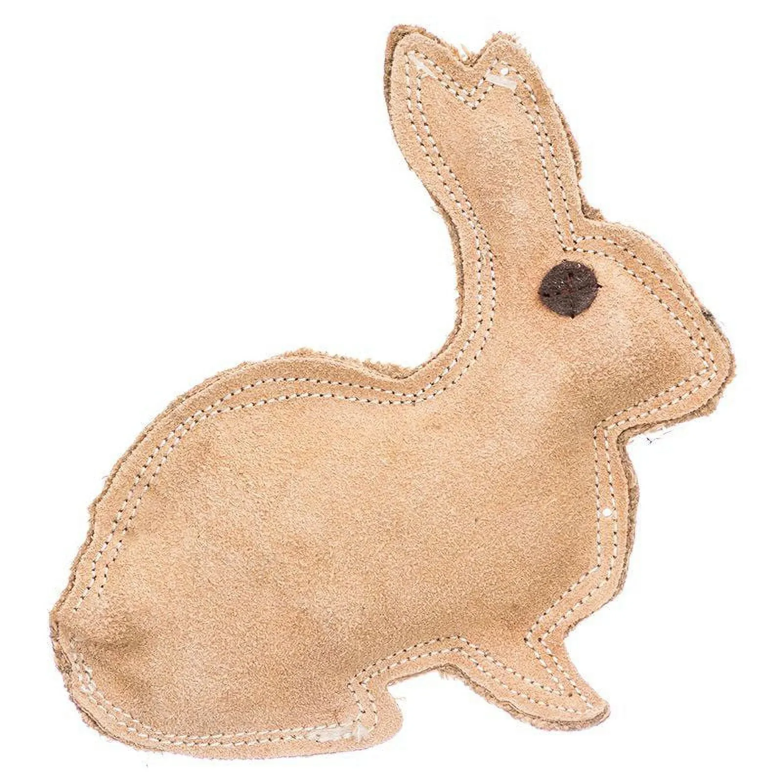 Dura-Fused Durable Leather Rabbit Dog Toy - Meet Bouncy Bunny! 🐰🐾