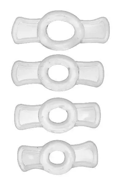 Endurance Clear 4 Ring Penis Set