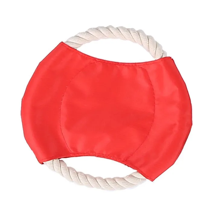 Fetch 'n Play Rope Flying Disc Dog Toy