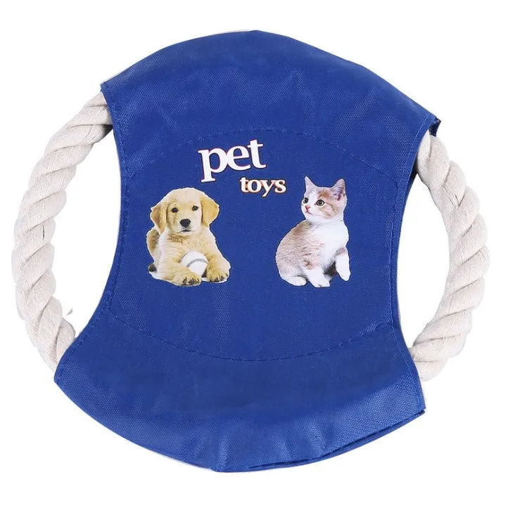 Fetch 'n Play Rope Flying Disc Dog Toy