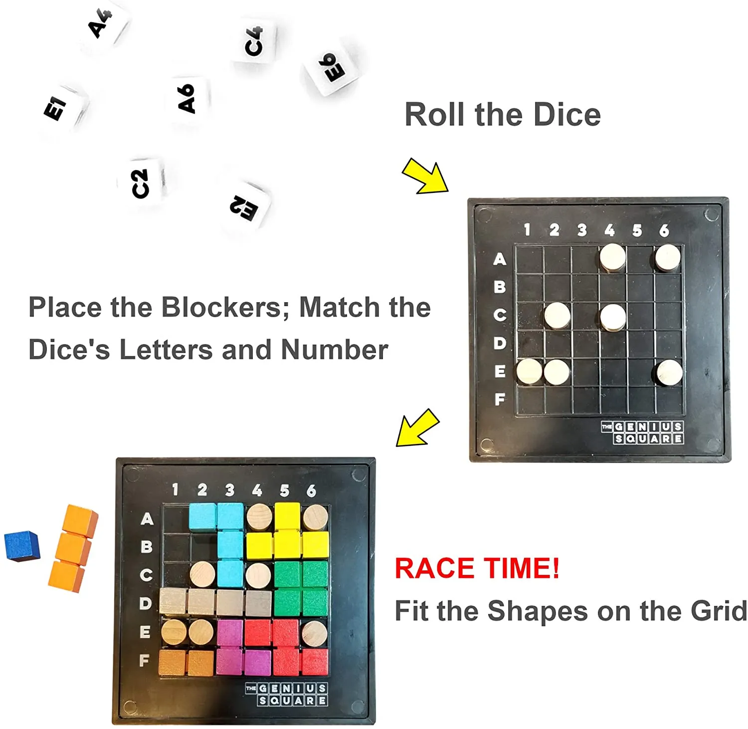 Genius Square Family Board Game