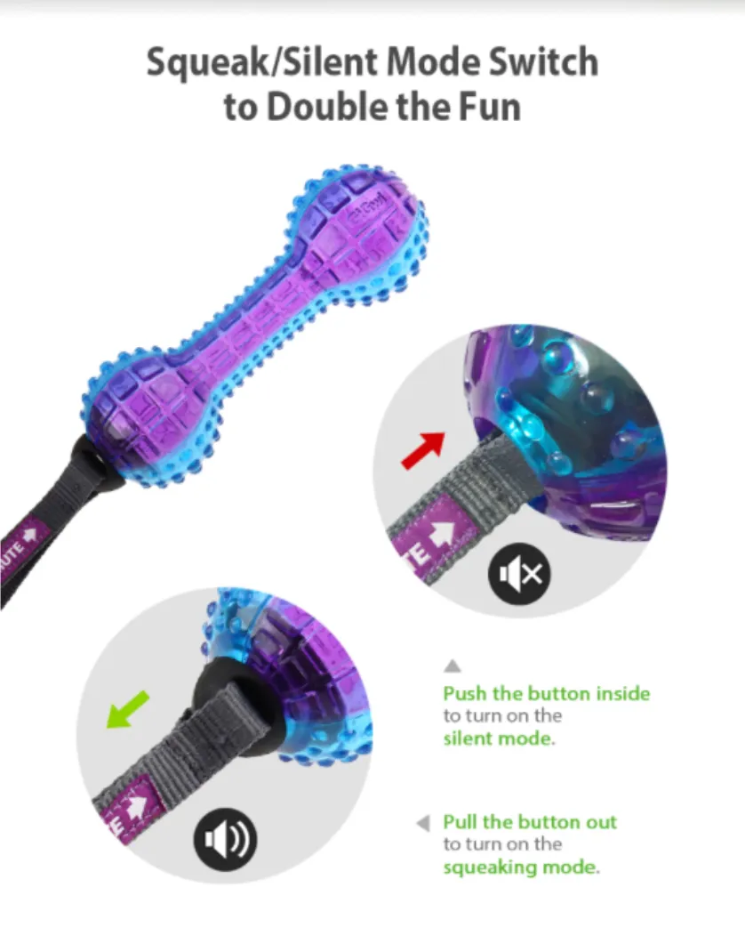 GiGwi Push to Mute Series: Owl, Rugby Ball, Johnny Stick, Dinoball