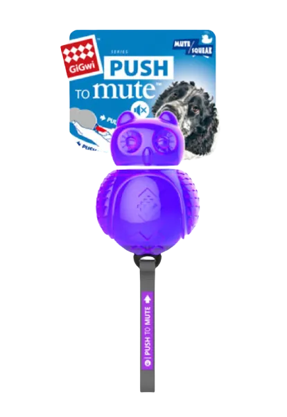 GiGwi Push to Mute Series: Owl, Rugby Ball, Johnny Stick, Dinoball