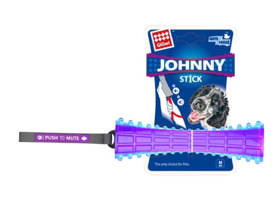 GiGwi Push to Mute Series: Owl, Rugby Ball, Johnny Stick, Dinoball