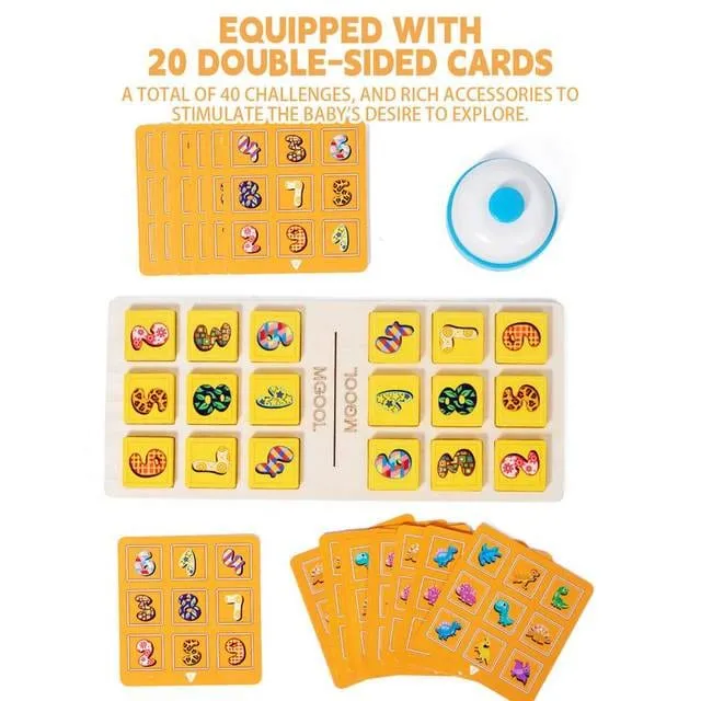 Interactive Dinosaur and Number Matching Bell Game - 2 Players