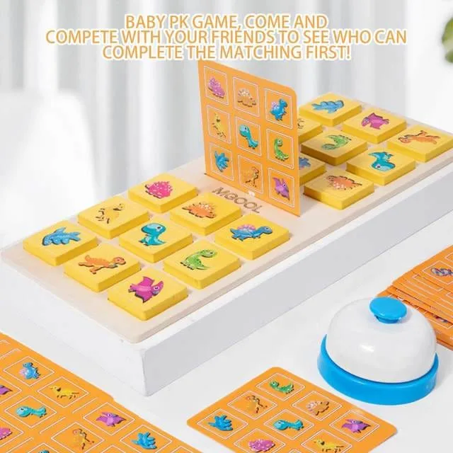 Interactive Dinosaur and Number Matching Bell Game - 2 Players