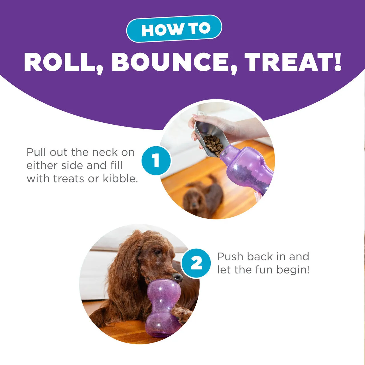 Outward Hound - Double Snoop Interactive Treat Stuffer Durable Dog Toy