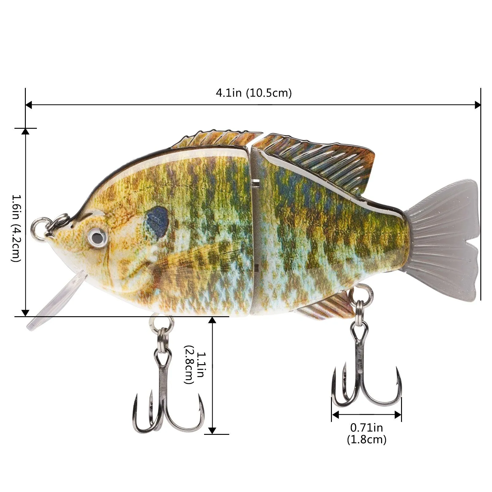 SAVAWADE Wake Baits Bluegill Swimbait 4.1in 1-1/8 oz