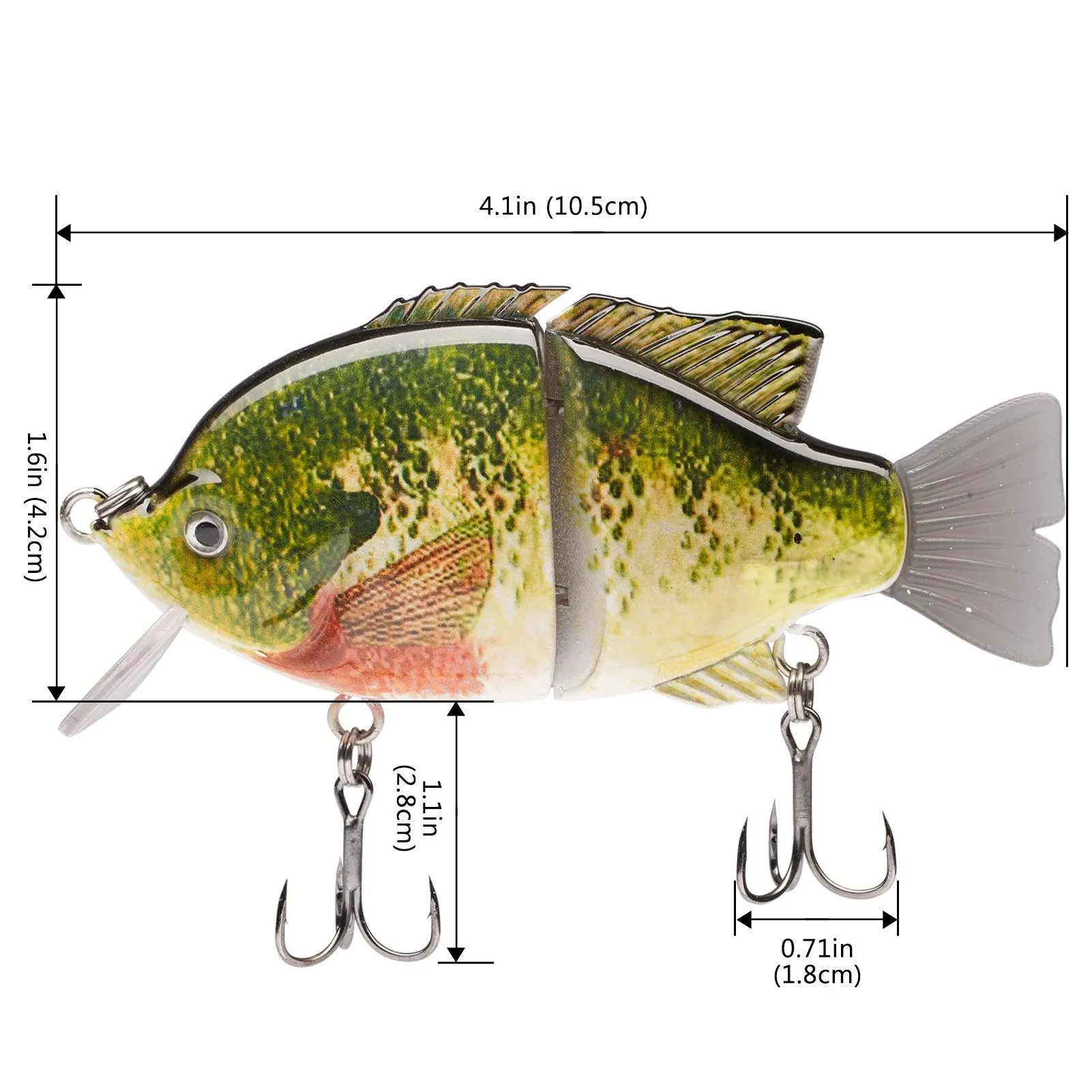 SAVAWADE Wake Baits Bluegill Swimbait 4.1in 1-1/8 oz