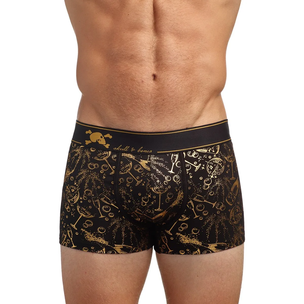 Skull & Bones Champagne Bubbles Boxer