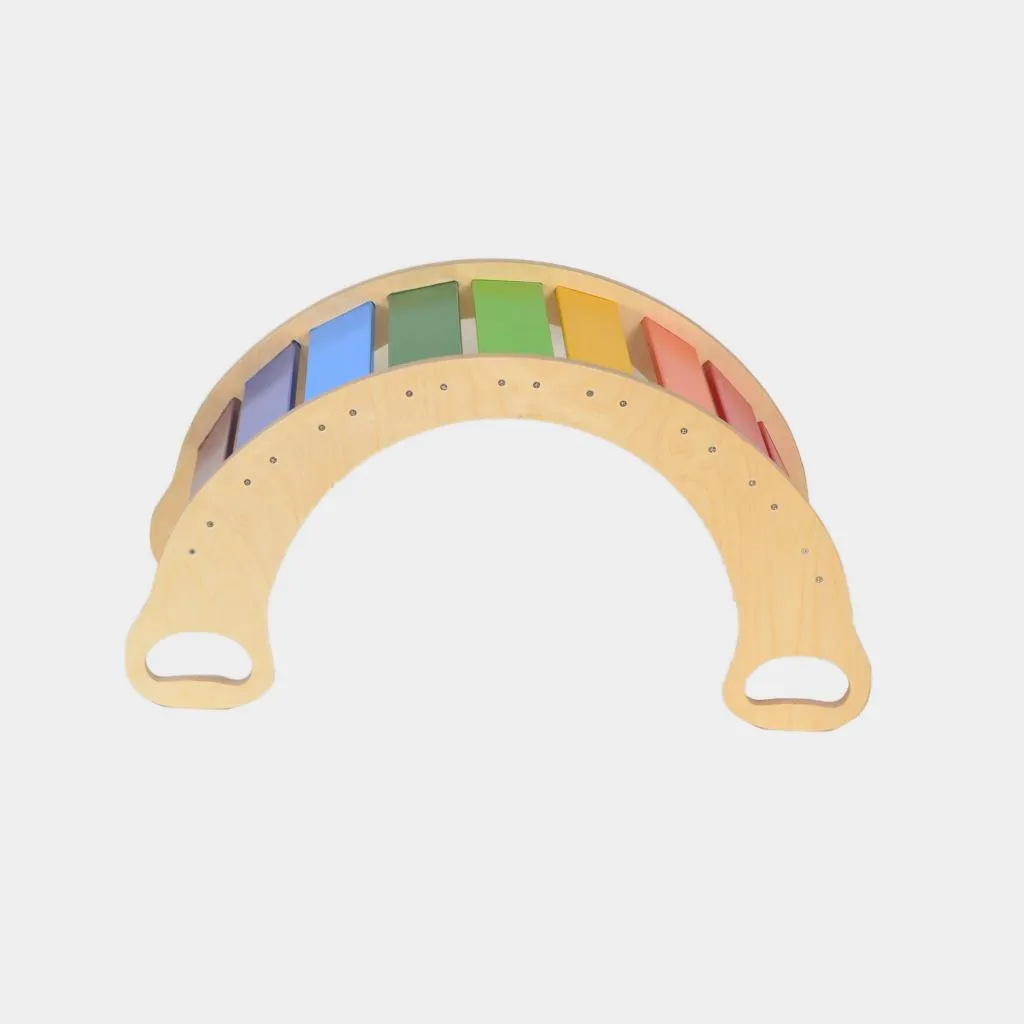 Small Rainbow Rocker Balance Board