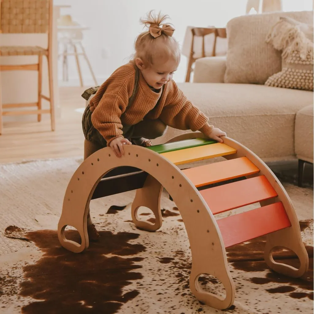 Small Rainbow Rocker Balance Board