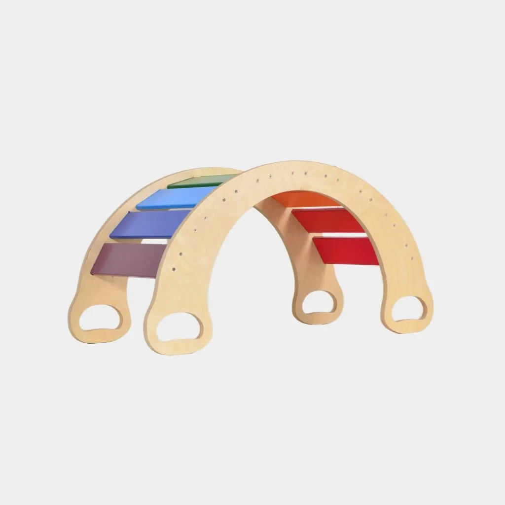 Small Rainbow Rocker Balance Board